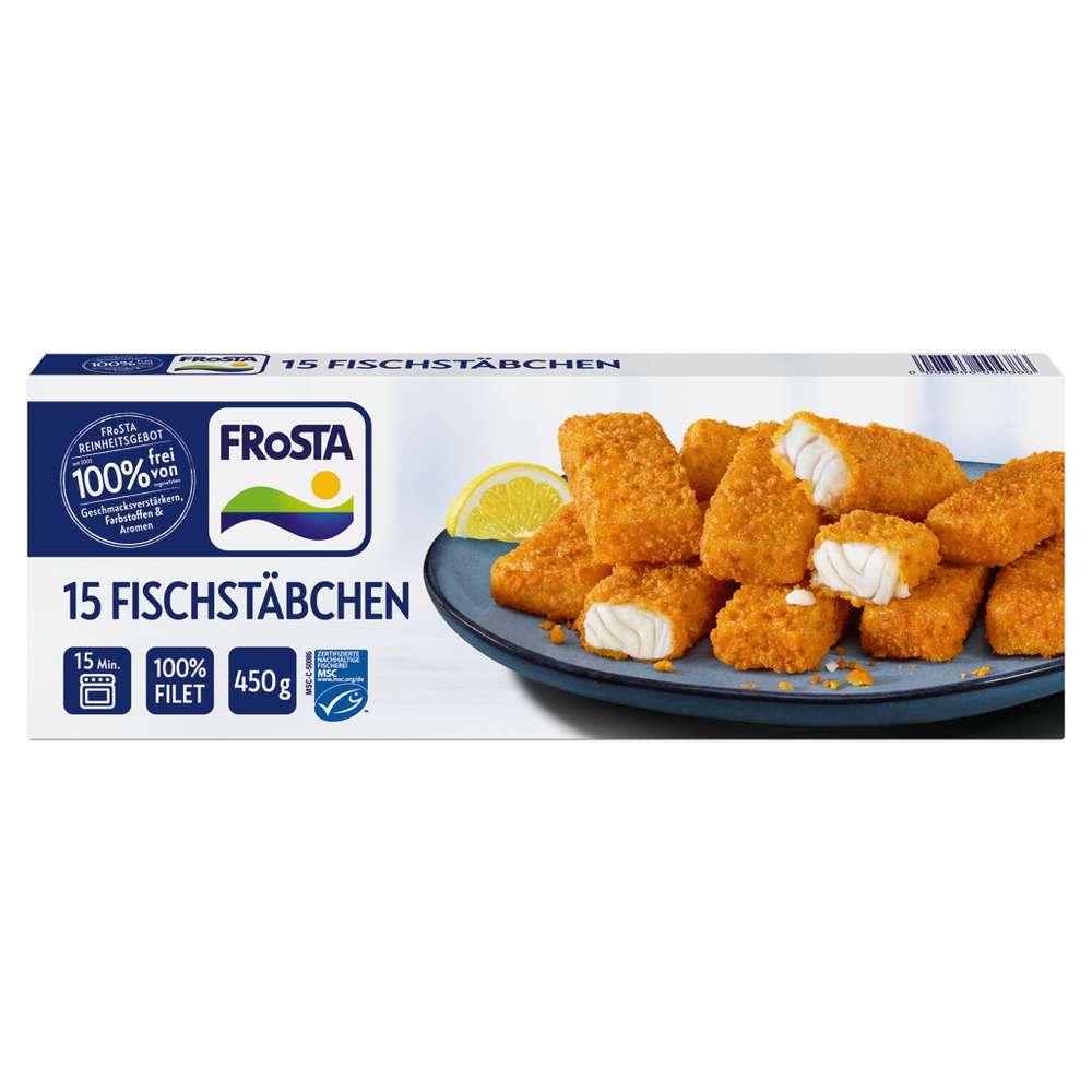 Produktabbildung Frosta MSC Fischstäbchen, tiefgekühlt