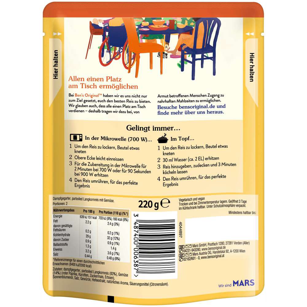 Produktabbildung BEN'S ORIGINAL Express Reis, Risi Bisi