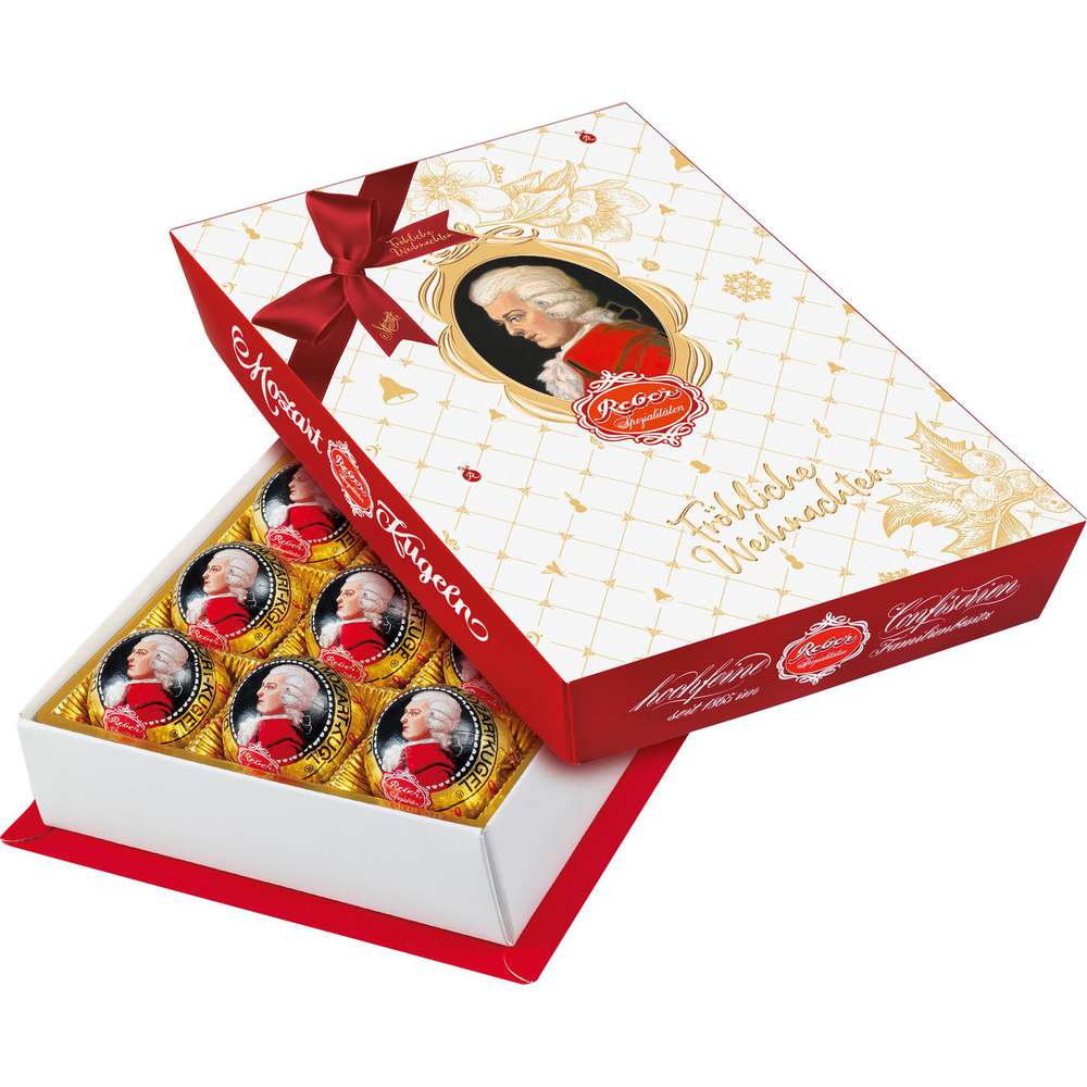 Produktabbildung Reber Mozartkugeln, Fröhliche Weihnachten