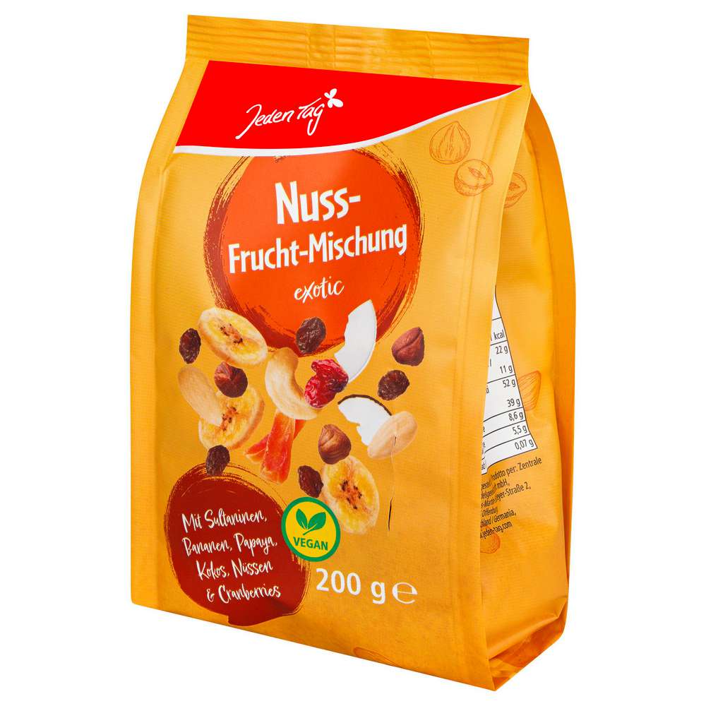 Produktabbildung Jeden Tag Nuss-Frucht-Mischung, Exotic