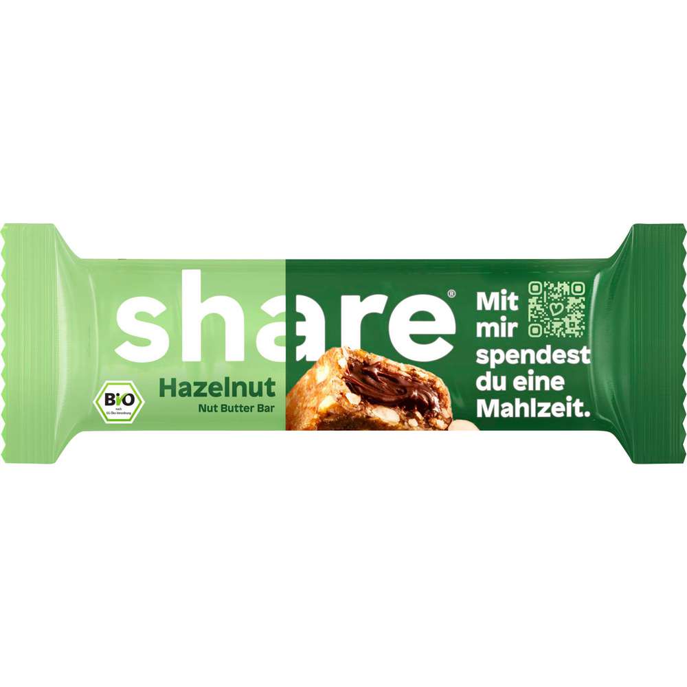 Produktabbildung share Bio Bar Riegel, Nut Butter-Hazelnut
