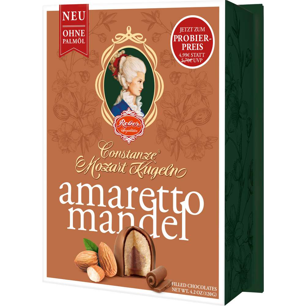 Produktabbildung Reber Mozart Kugeln, Amaretto-Mandel