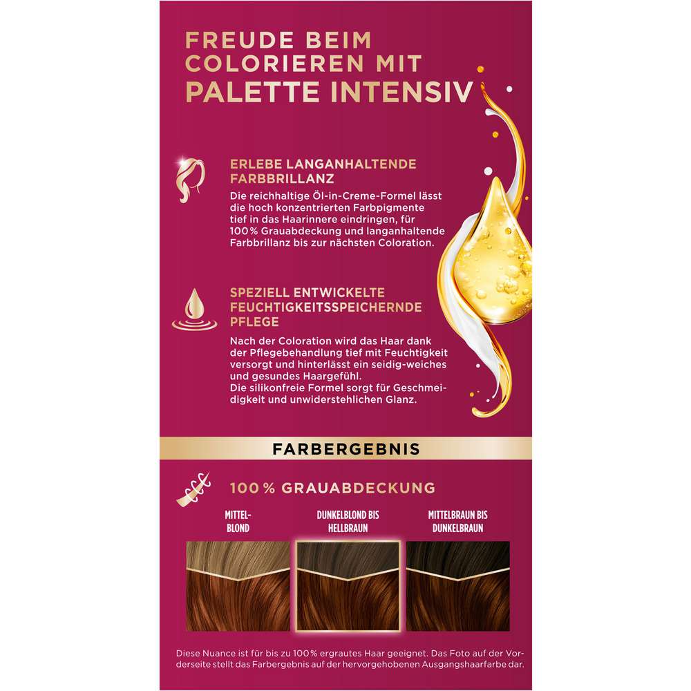 Produktabbildung Poly Palette Intensiv Creme Coloration, 6-70 Kupfer Mahagoni