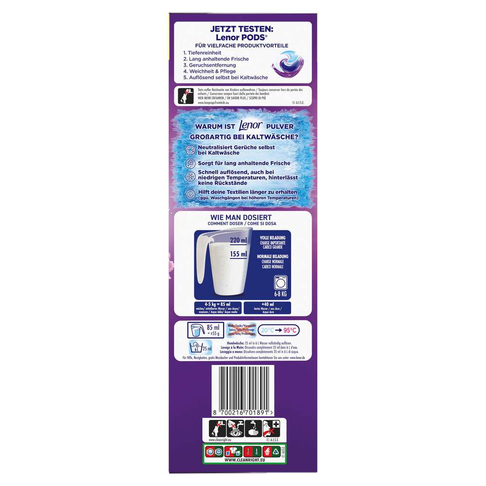 Produktabbildung Lenor Color-Waschmittel Pulver, Blütentraum