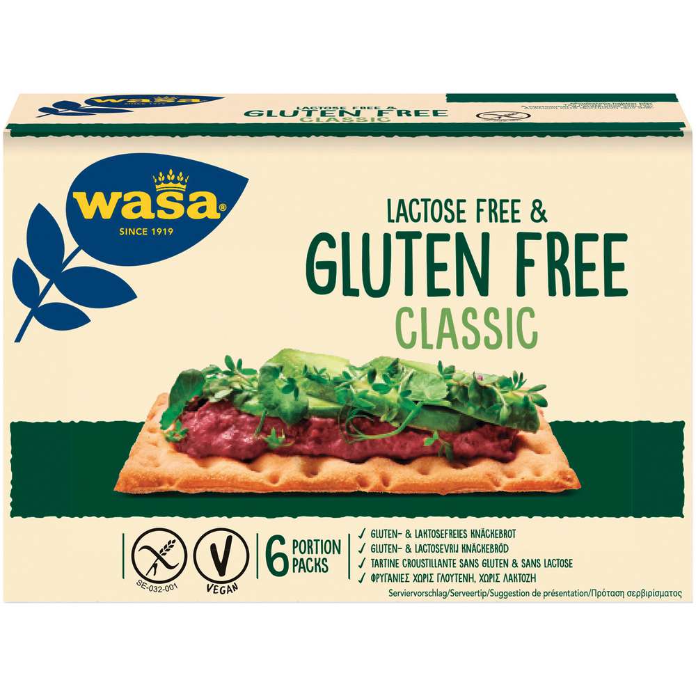 Produktabbildung Wasa Knäckebrot Glutenfrei & Lactosefrei Classic