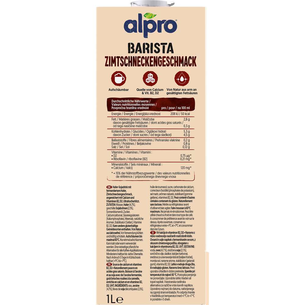 Produktabbildung Alpro Haferdrink, Cinnamon Roll