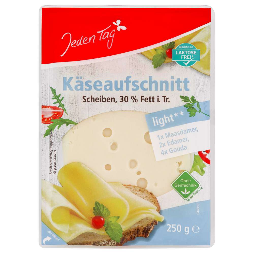 Produktabbildung Jeden Tag Käseaufschnitt, Leicht