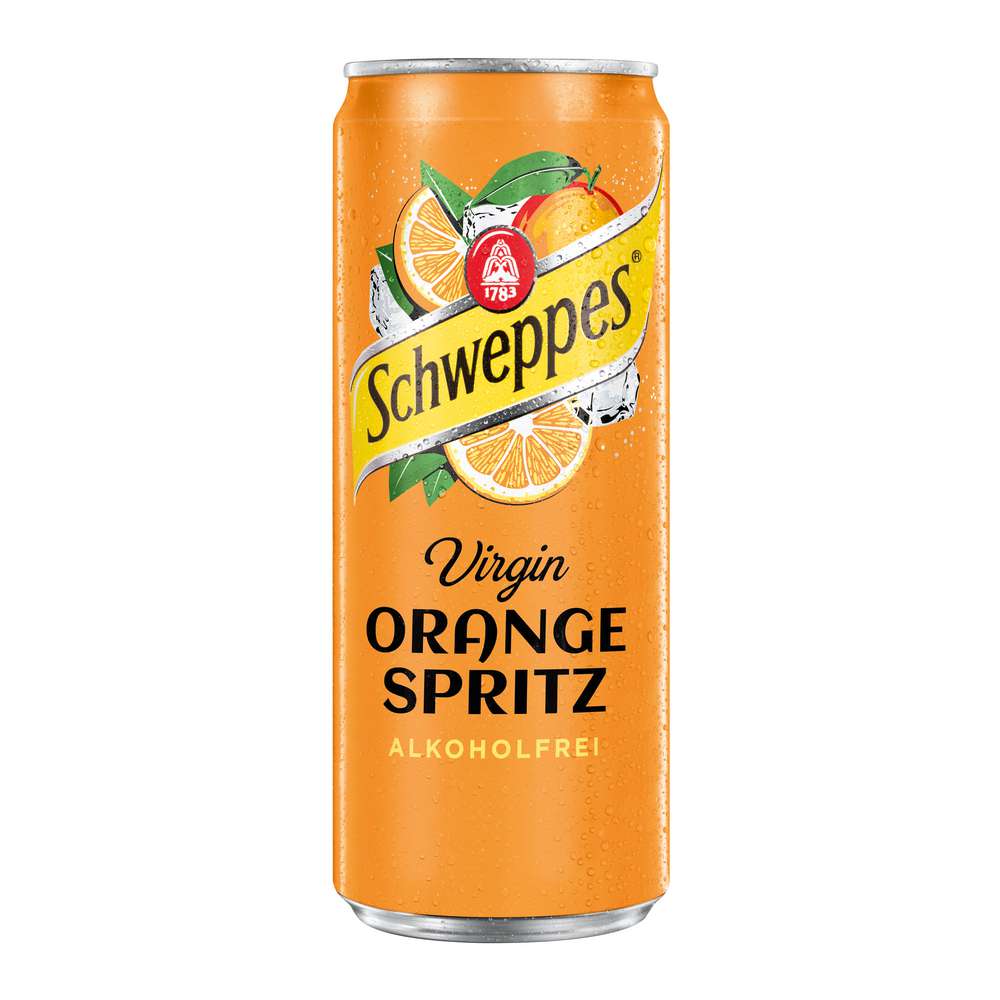 Produktabbildung Schweppes Virgin Orange Spritz alkoholfrei
