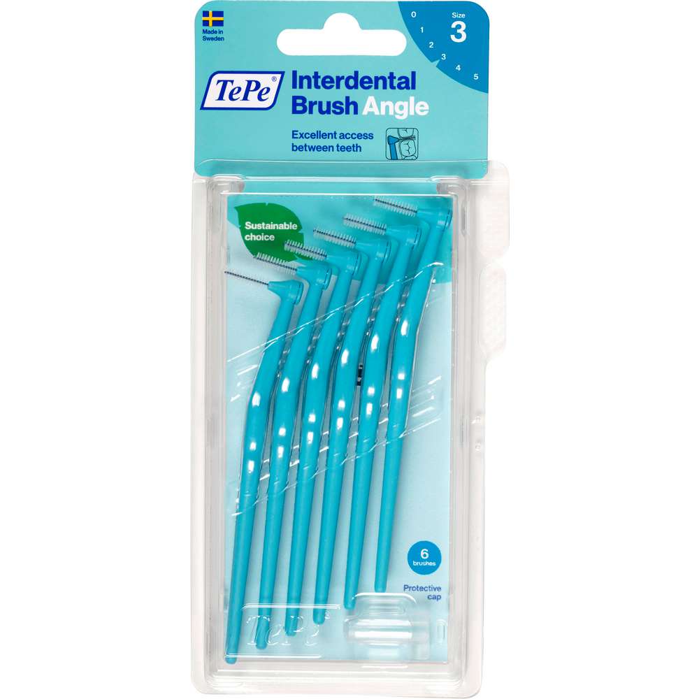 Produktabbildung TePe Interdental-Bürsten Angle Iso 3, blau