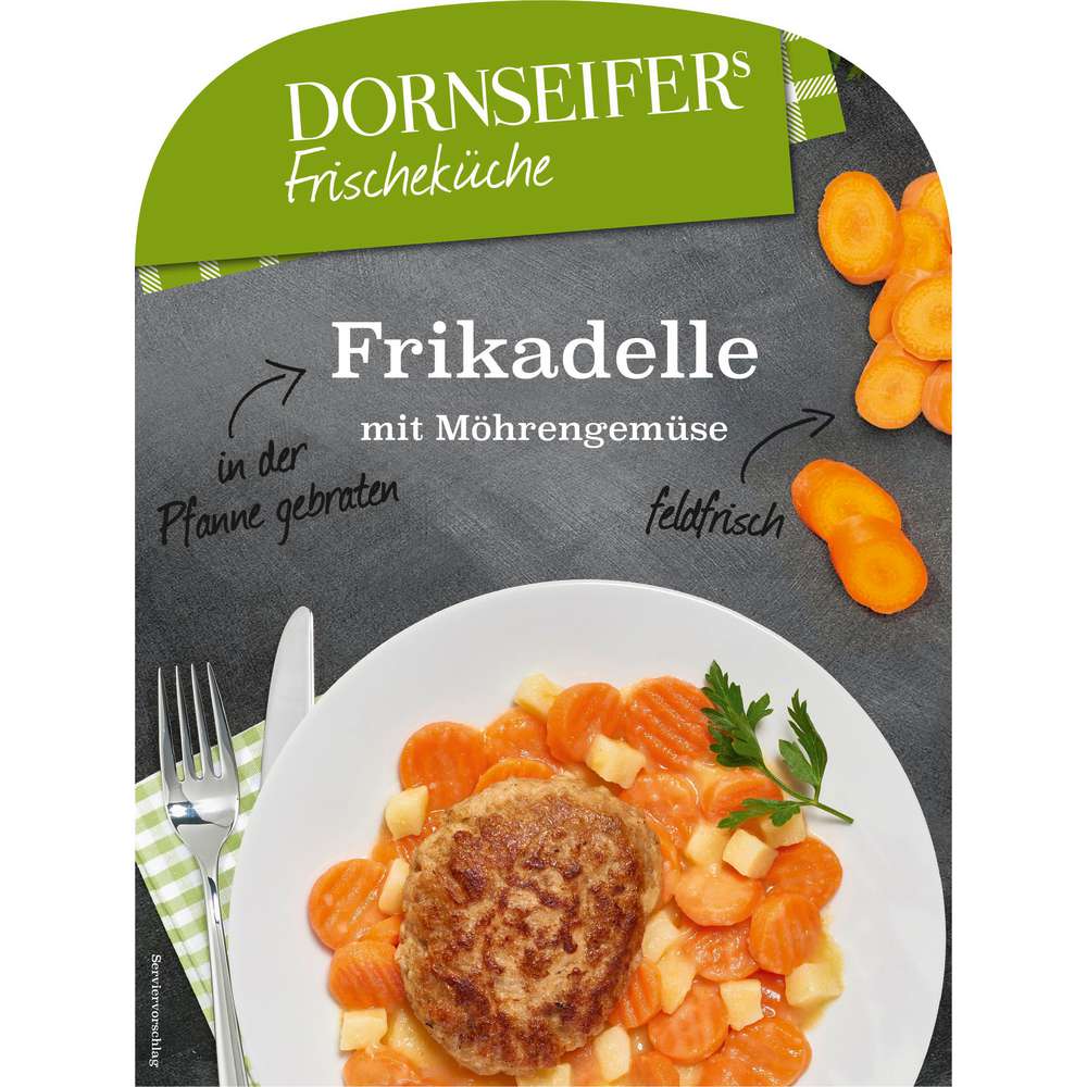 Produktabbildung Dornseifer Frikadelle mit Möhrengemüse