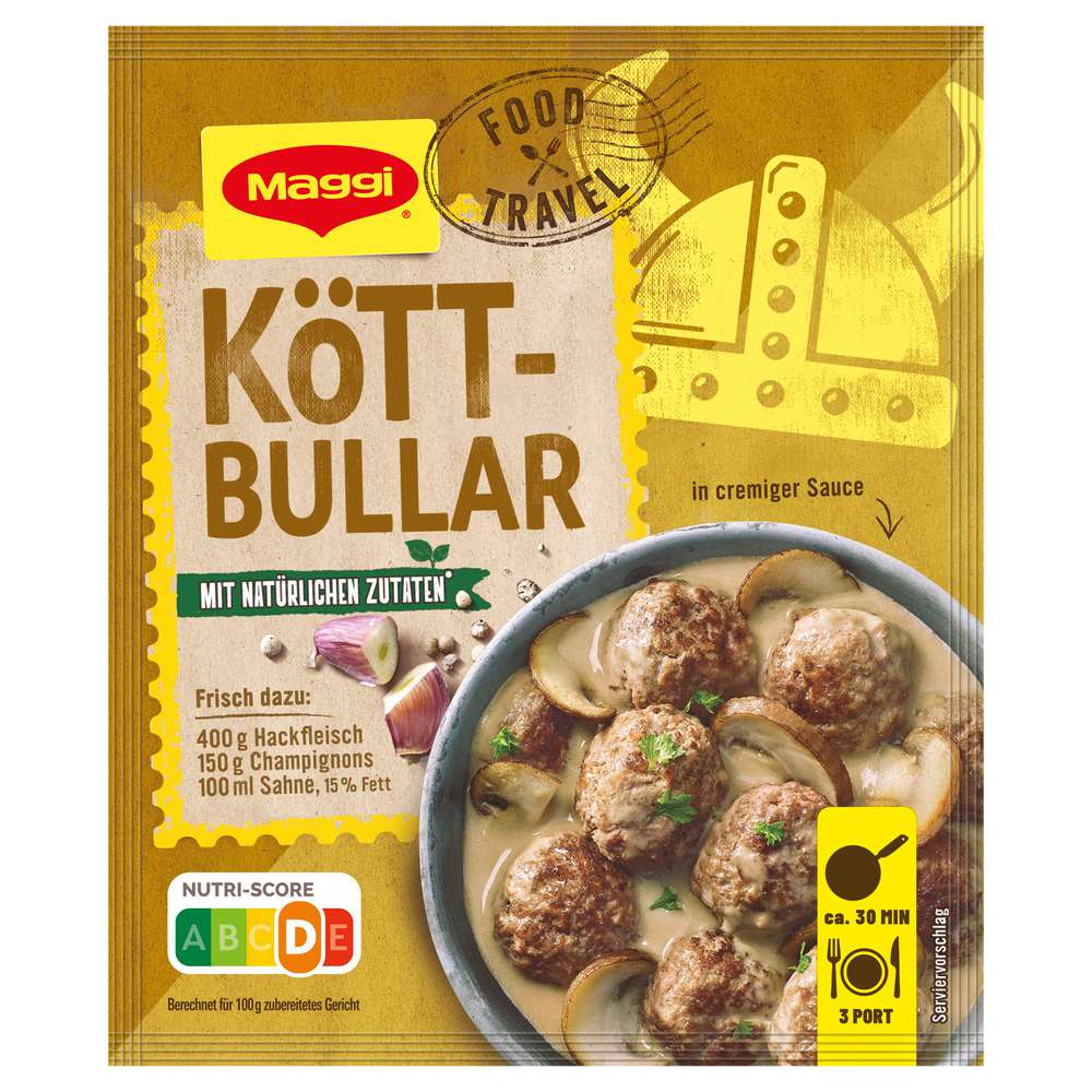 Produktabbildung Maggi Gewürzmischung Food Travel Köttbullar
