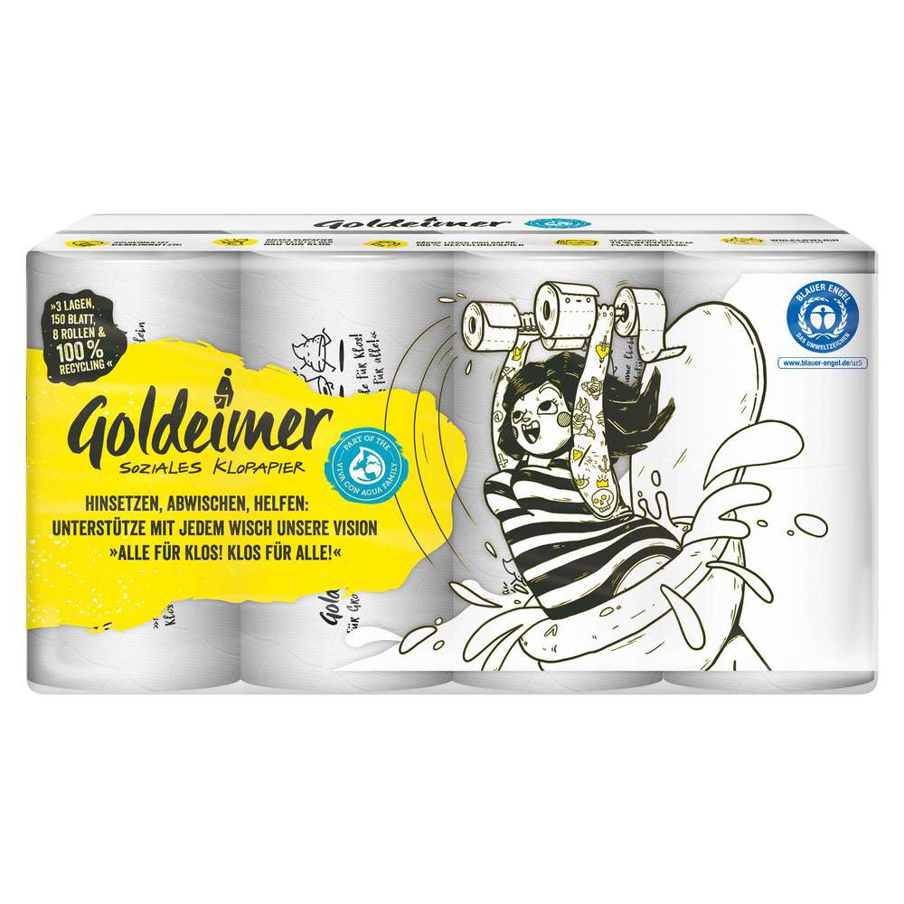 Produktabbildung Goldeimer Toilettenpapier 3-lagig