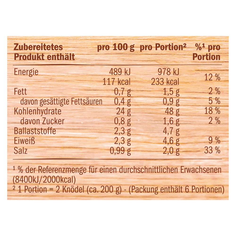 Produktabbildung Pfanni Kartoffel Knödel Der Klassiker