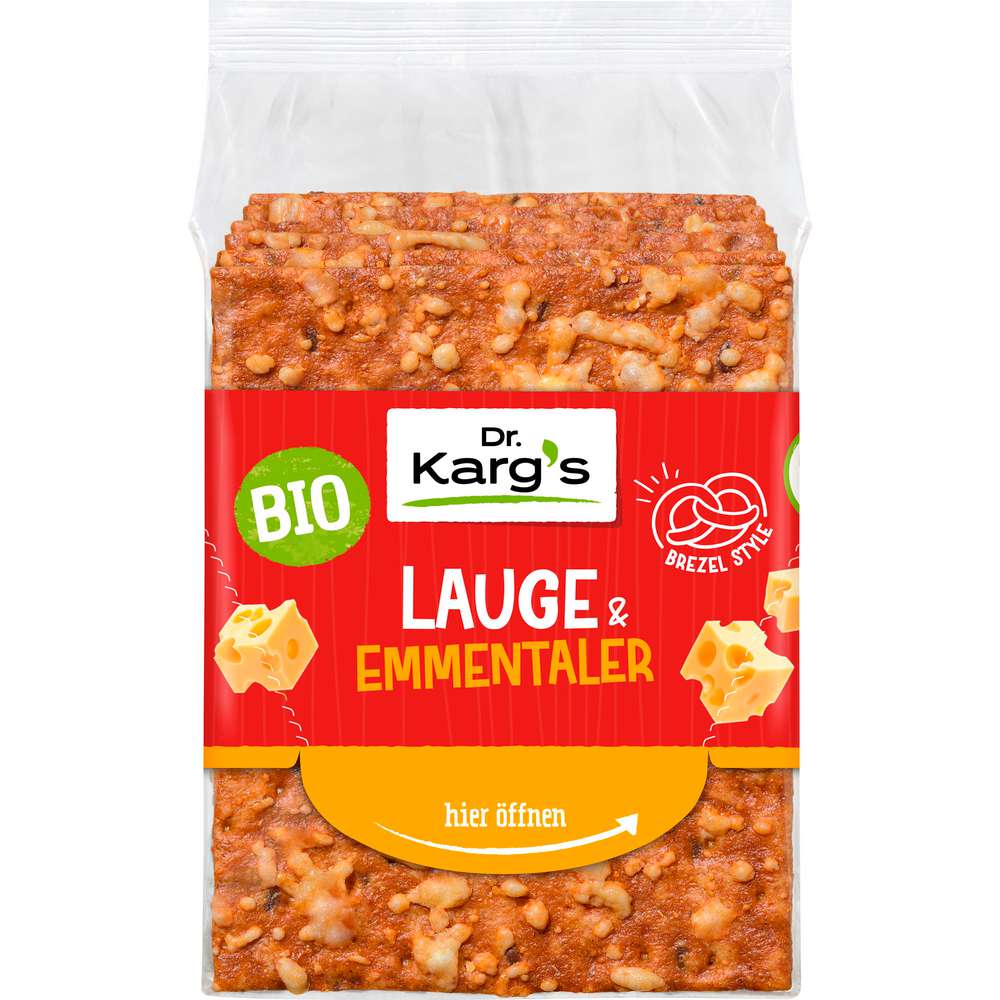 Produktabbildung Dr. Karg's Bio Laugen-Knäcke Käse
