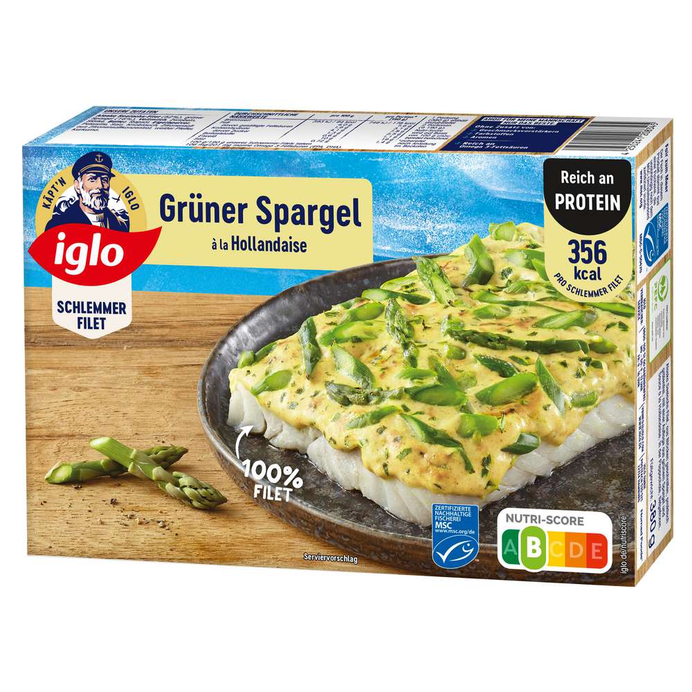 Produktabbildung Iglo MSC Schlemmer-Filet grüner Spargel, tiefgekühlt