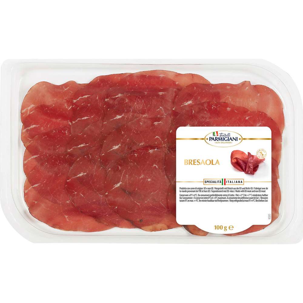 Produktabbildung Fratelli Parmigiani Luftgetrocknetes Rindfleisch Bresaola