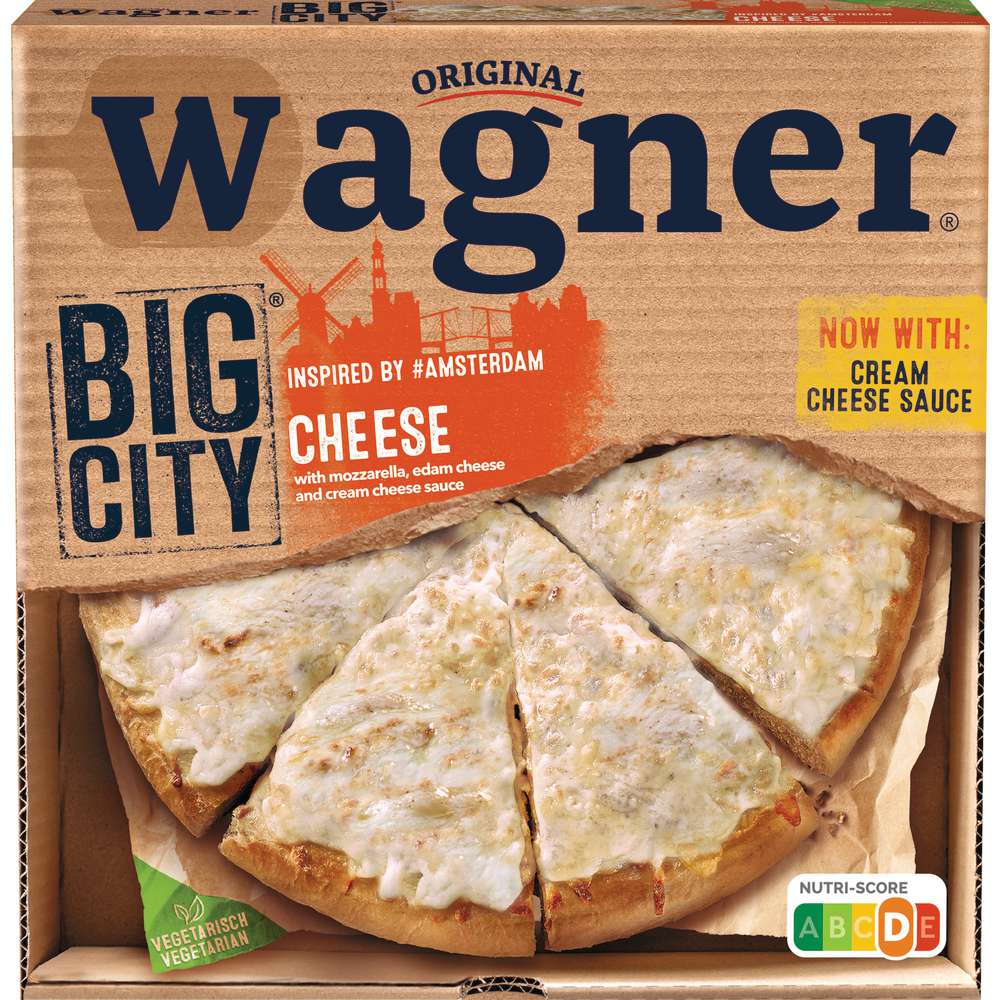 Produktabbildung Wagner Big City Pizza Amsterdam, Cheese, tiefgekühlt
