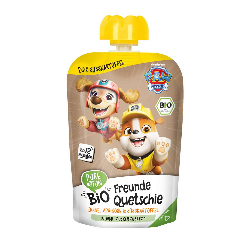 Produktabbildung Pure & Fun Bio Quetschie, Birne, Aprikose & Süsskartoffel