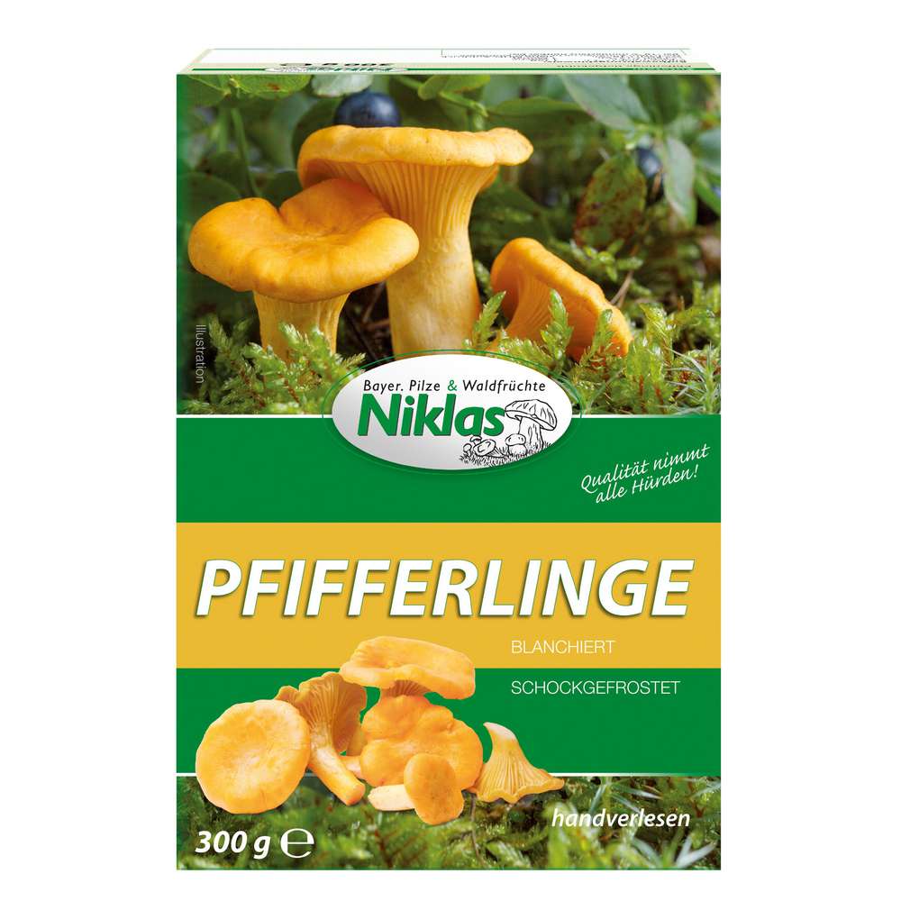 Produktabbildung Niklas Pfifferlinge, tiefgekühlt
