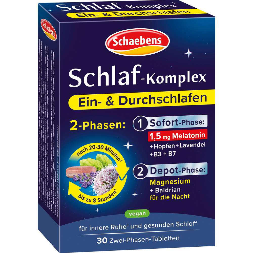 Produktabbildung Schaebens Schlaf-Komplex, 30 Tabletten