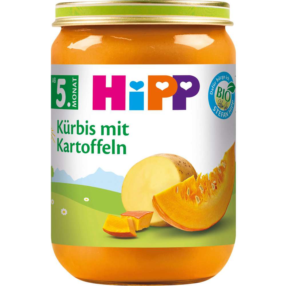 Produktabbildung Hipp Bio Babynahrung, Kürbis mit Kartoffeln