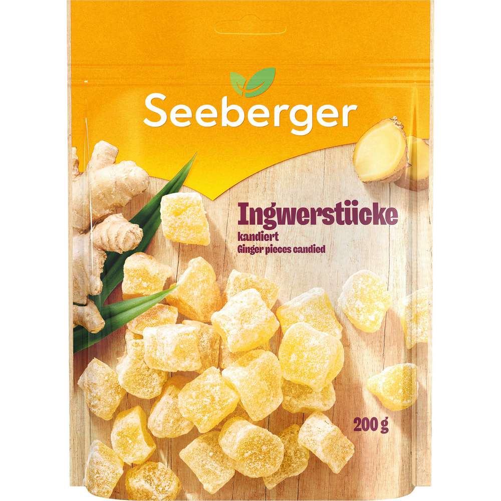 Produktabbildung Seeberger Ingwerstücke, kandiert