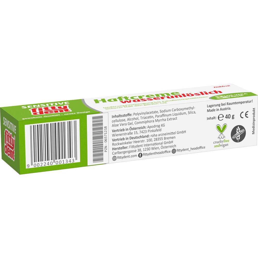 Produktabbildung Fittydent Haftcreme, Sensitive