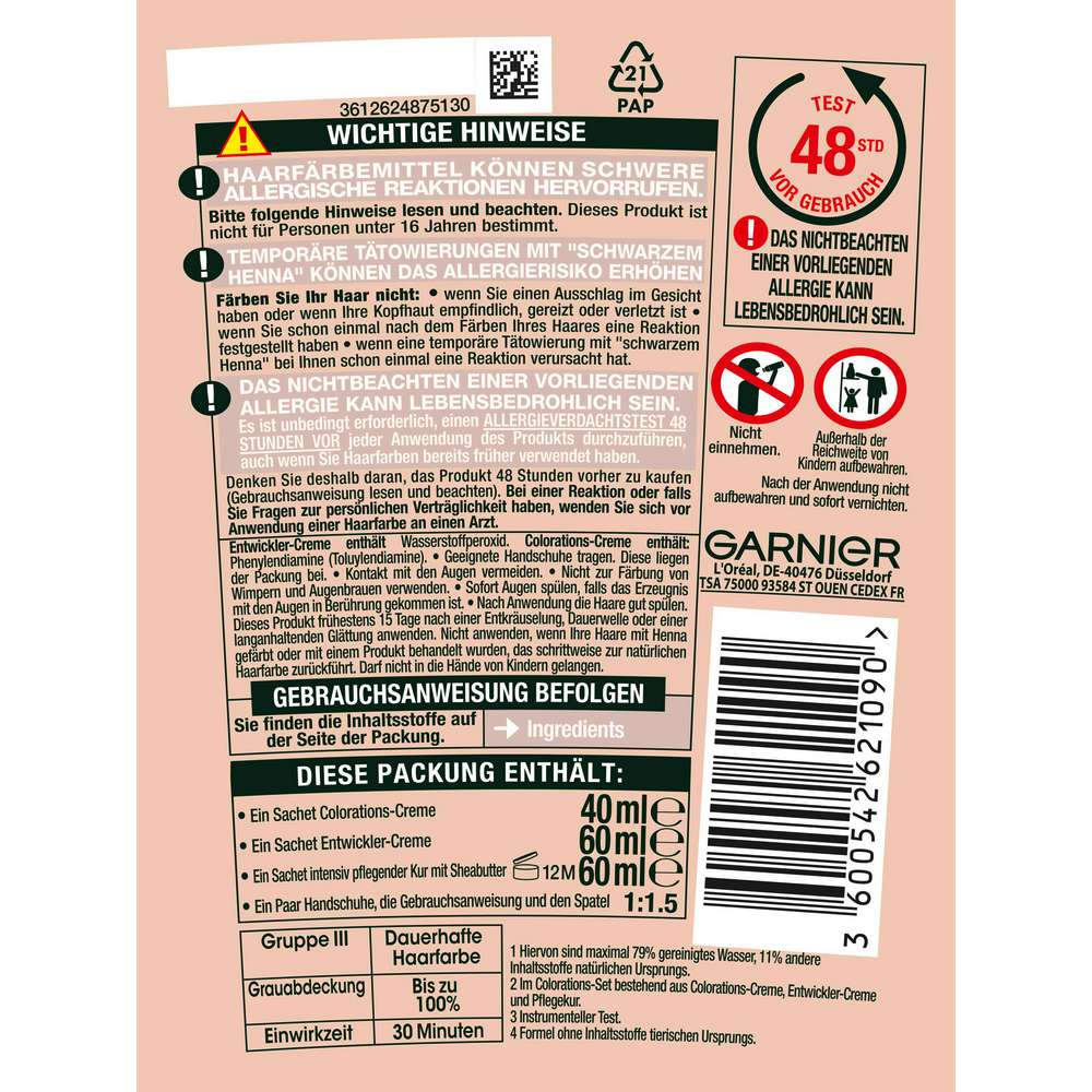 Produktabbildung Garnier Good Haarfarbe, 6.52 Mahogoni Rotbraun