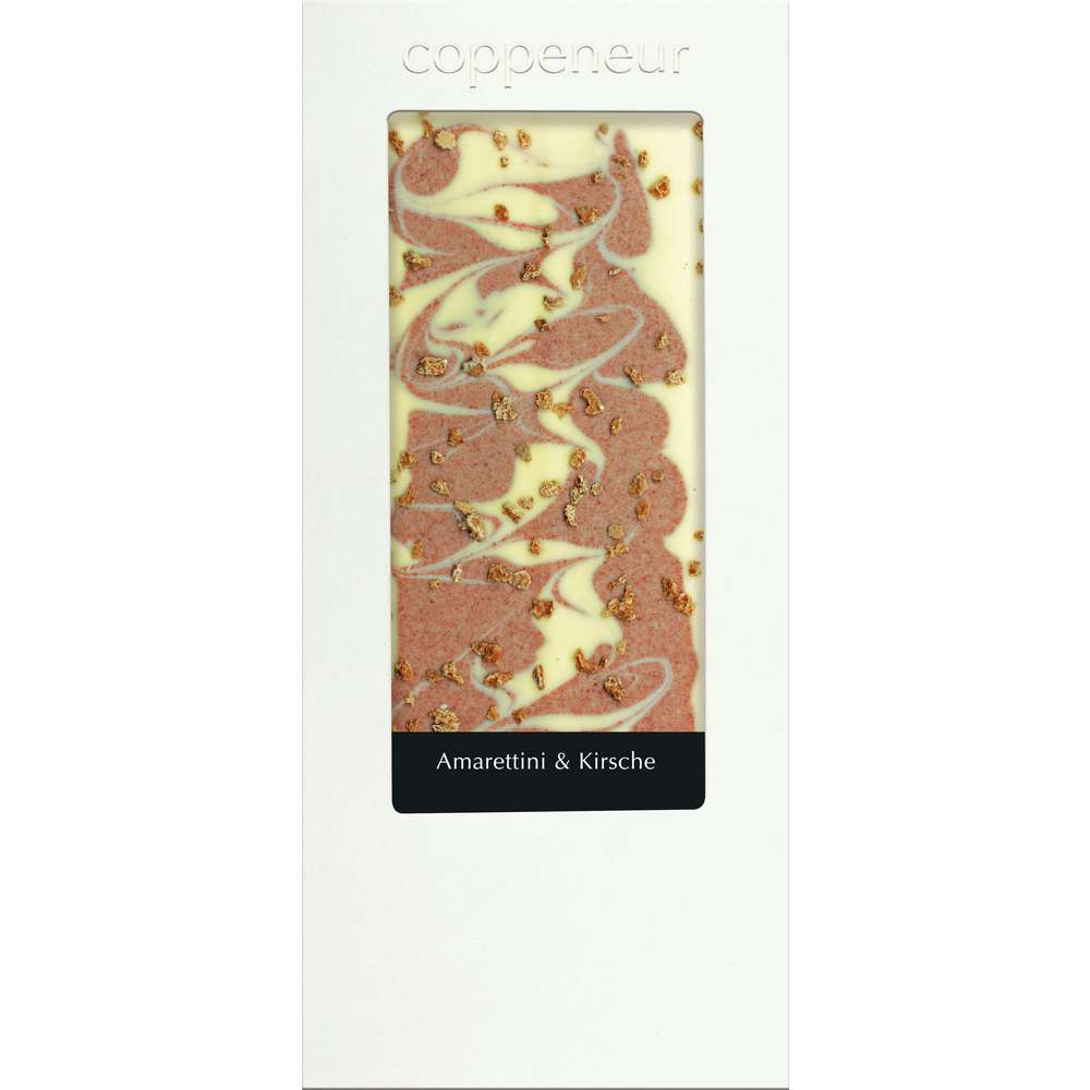 Produktabbildung coppeneur Tafelschokolade, Cuvée-Chocolade Amarettini & Kirsch
