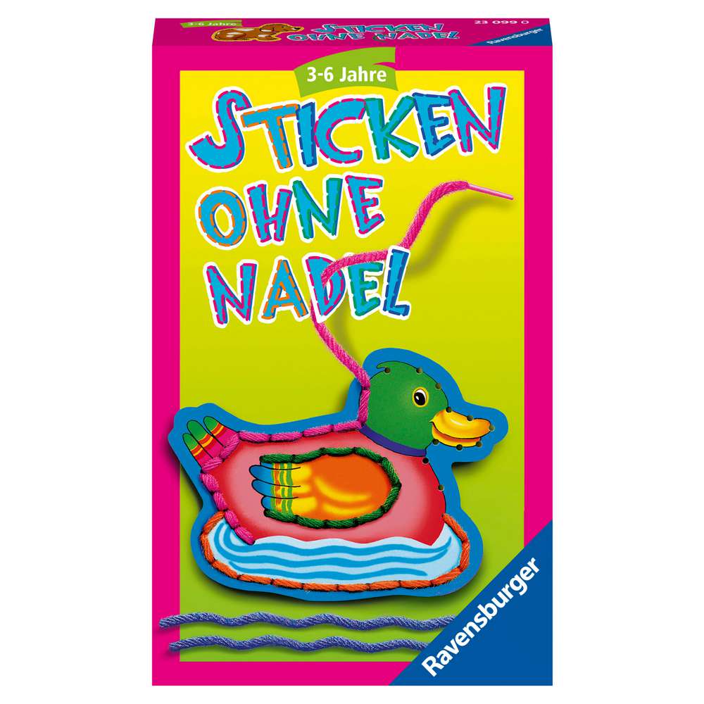 Produktabbildung Ravensburger Mitbringspiel Sticken ohne Nadel