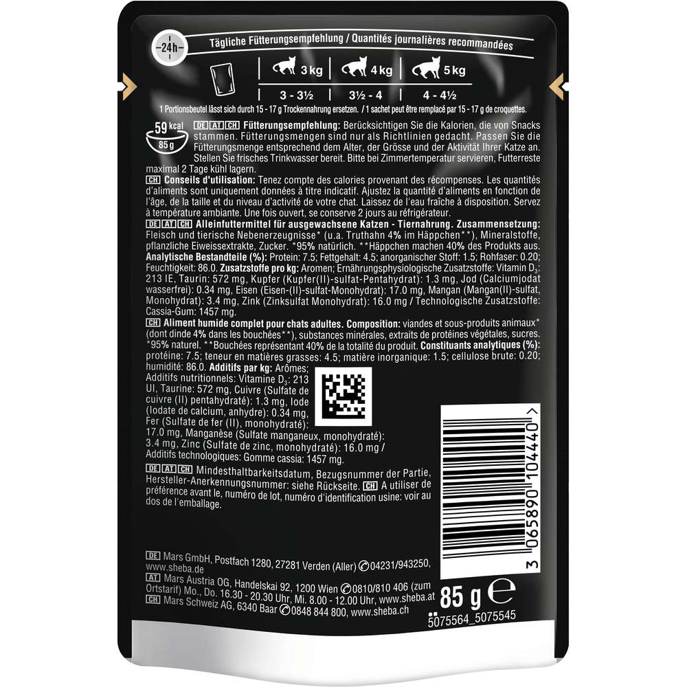 Produktabbildung Sheba Katzen-Nassfutter Truthahn in Gelee