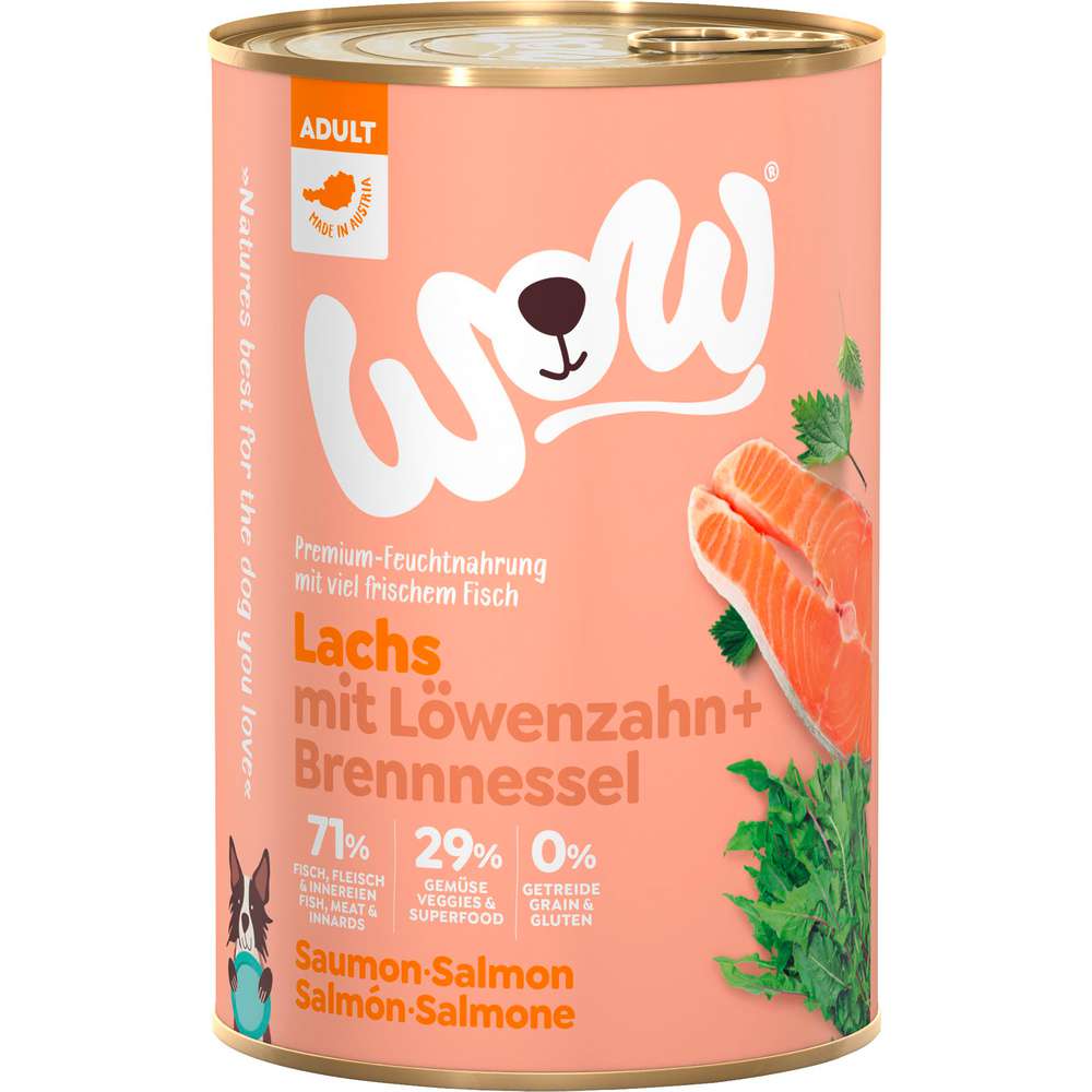 Produktabbildung WoW Hunde-Nassfutter, Lachs
