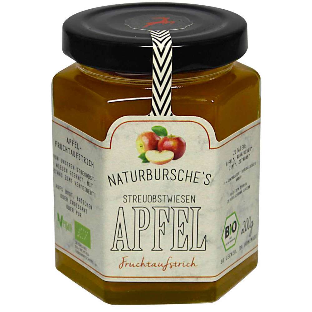 Produktabbildung Naturbursche Bio Fruchtaufstrich, Streuobstwiesen-Apfel 