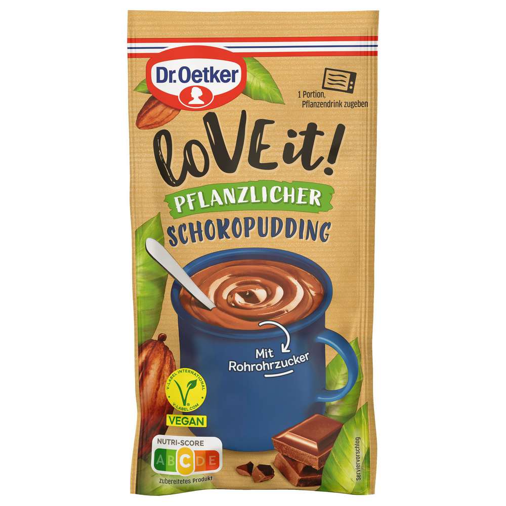 Produktabbildung Dr. Oetker loVE it! Pflanzlicher Schokopudding 