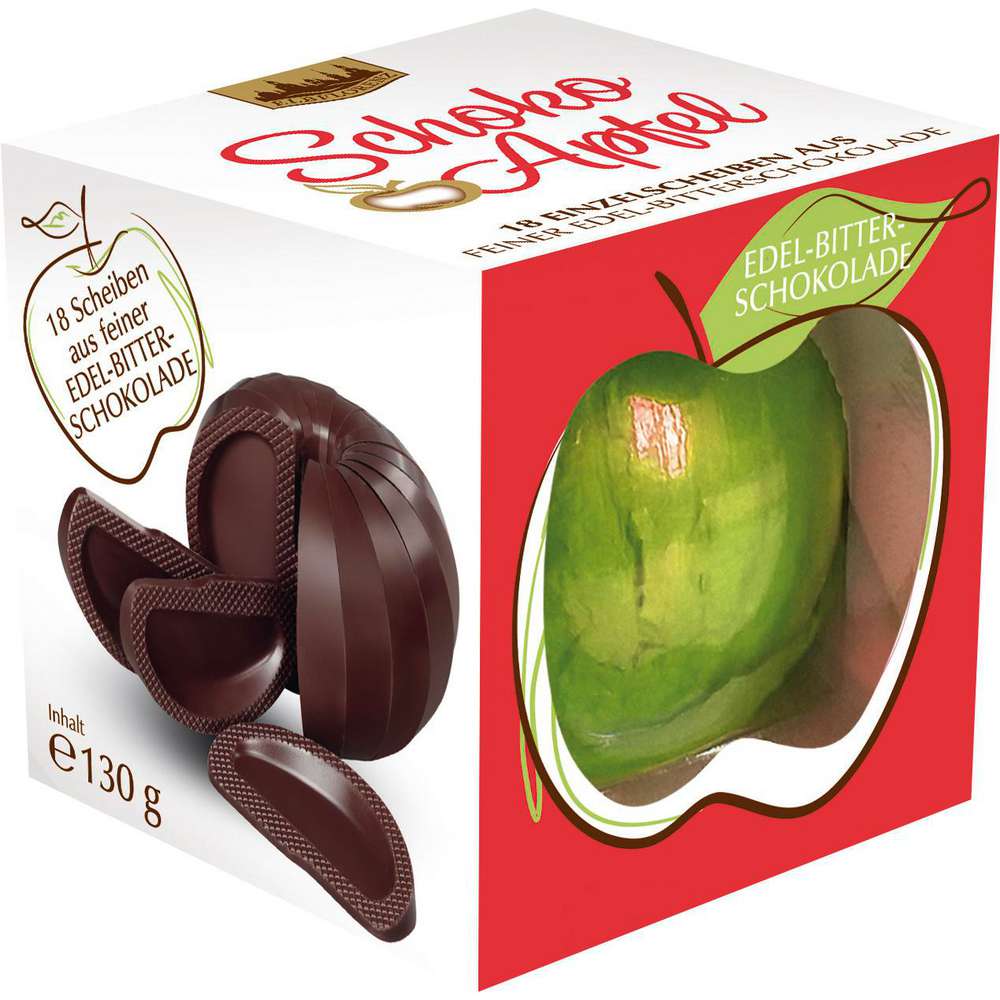Produktabbildung Elbflorenz Schoko-Apfel, Edelbitter