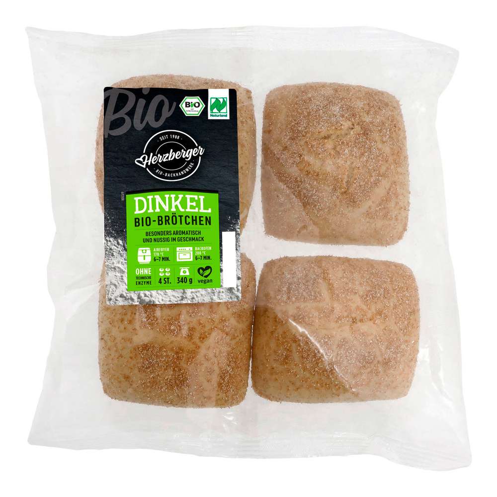 Produktabbildung Herzberger Bio Dinkelbrötchen