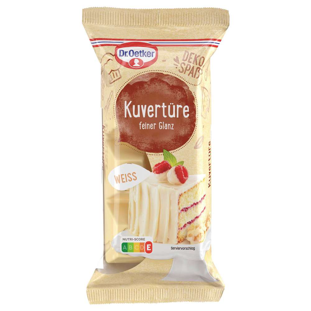 Produktabbildung Dr. Oetker Kuvertüre, weiss