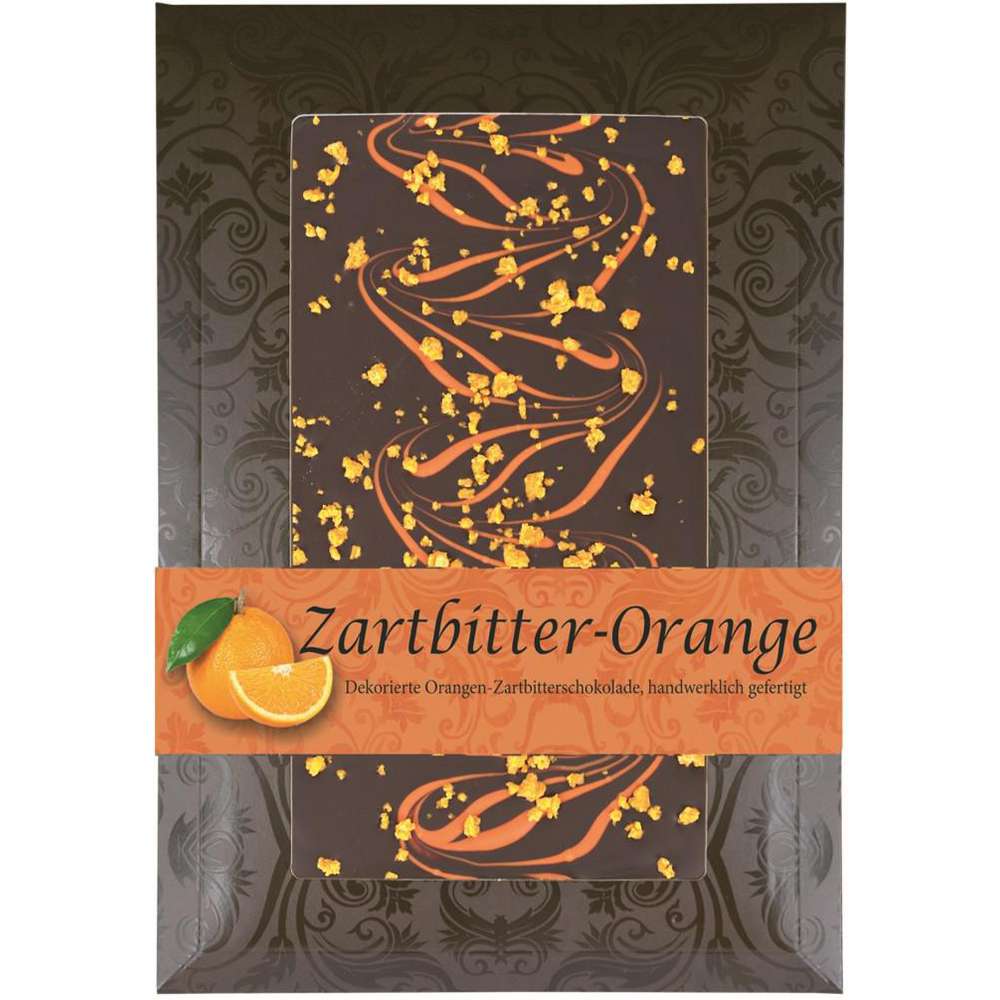Produktabbildung Kunder Tafelschokolade Zartbitter-Orange