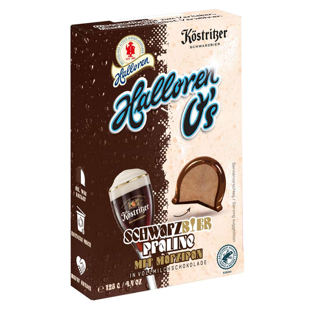 Produktabbildung Halloren Pralinen, Köstritzer Schwarzbier