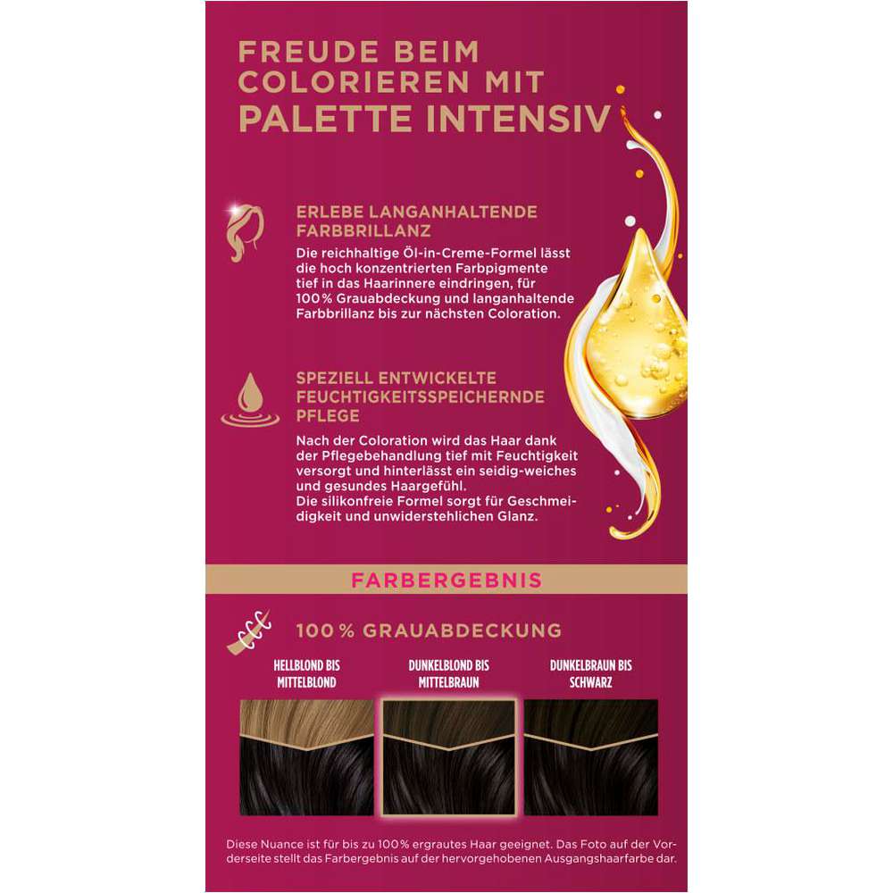 Produktabbildung Poly Palette Haarfarbe Creme Coloration, 900 Schwarz