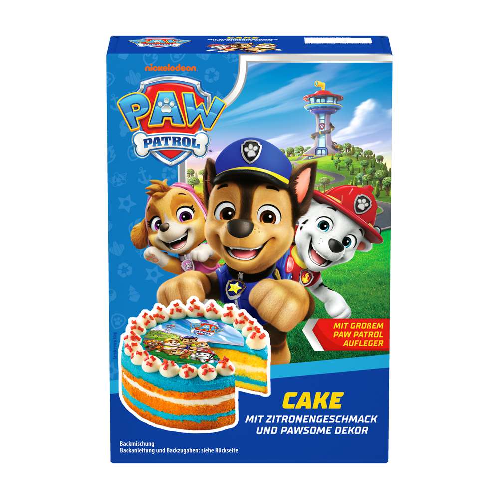Produktabbildung Paw Patrol Kuchen mit Zitronengeschmack & Dekor