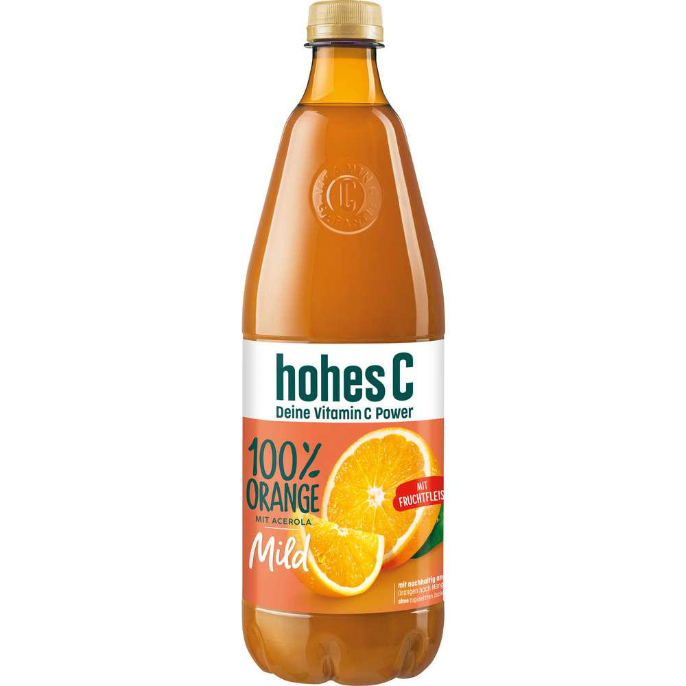 Produktabbildung hohes C Orangensaft Milde Orange mit Fruchtfleisch