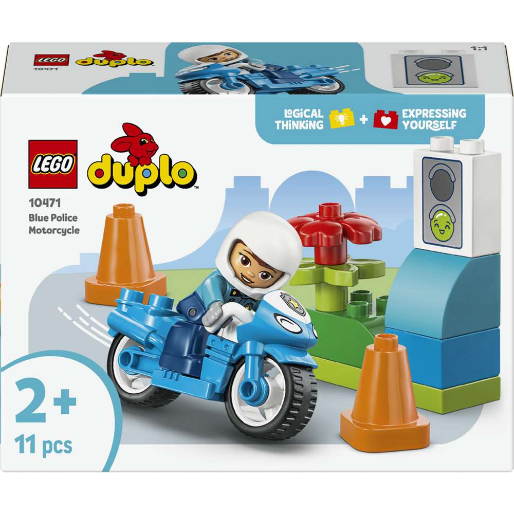 Produktabbildung Lego LEGO DUPLO Town Blaues Polizeimotorrad 10471