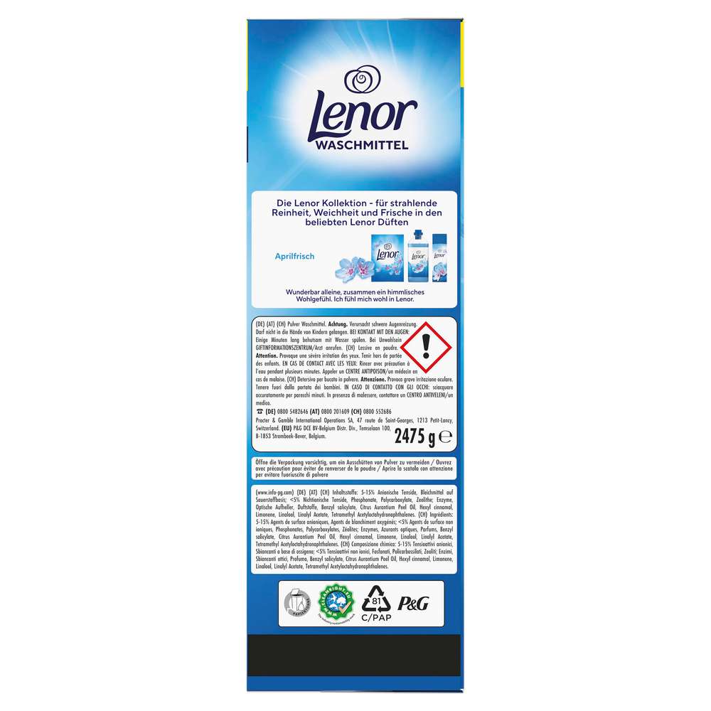 Produktabbildung Lenor Universal-Waschmittel Pulver, Aprilfrisch