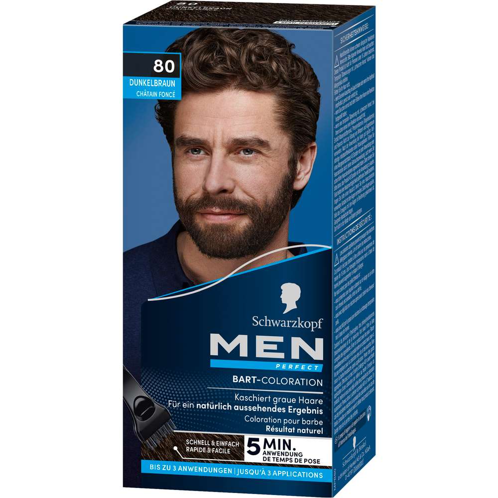 Produktabbildung Schwarzkopf Bart-Coloration, 80 Schwarz-Braun