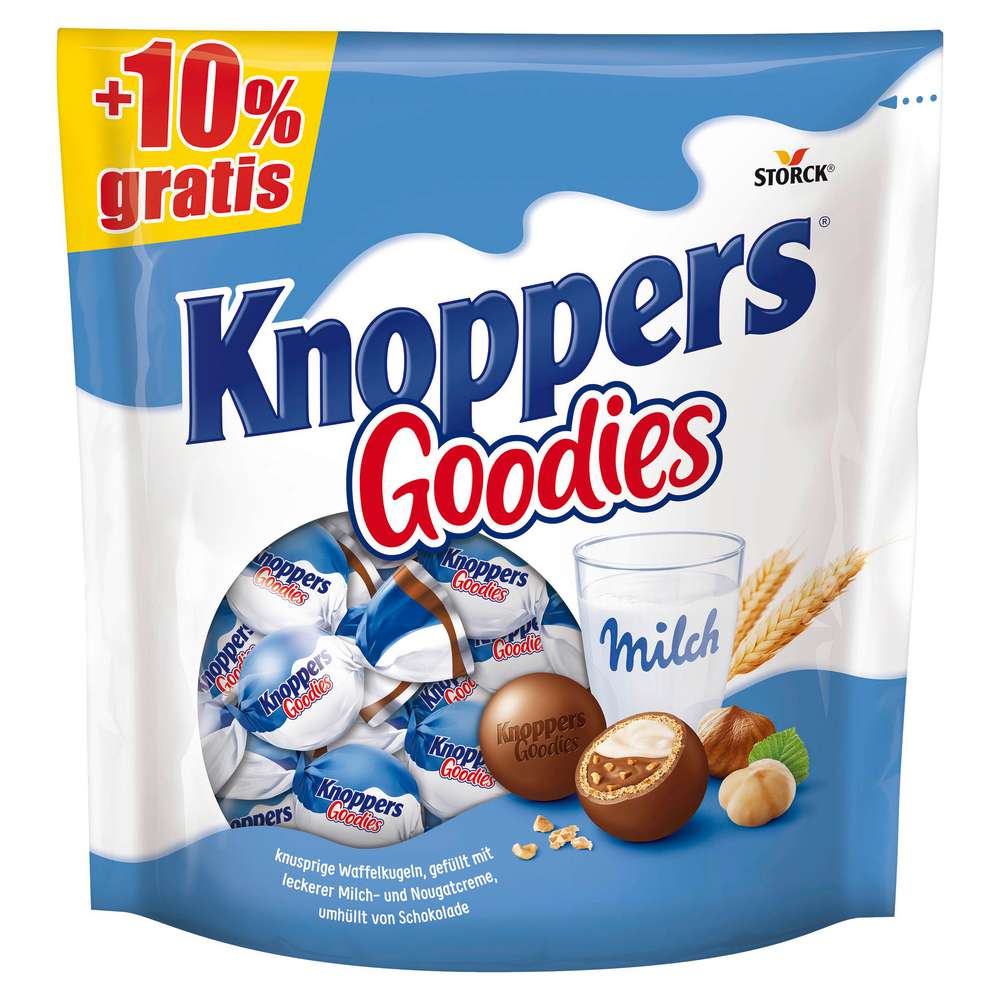 Produktabbildung Knoppers Schokolade Milch-Haselnuss Kugeln, Goodies