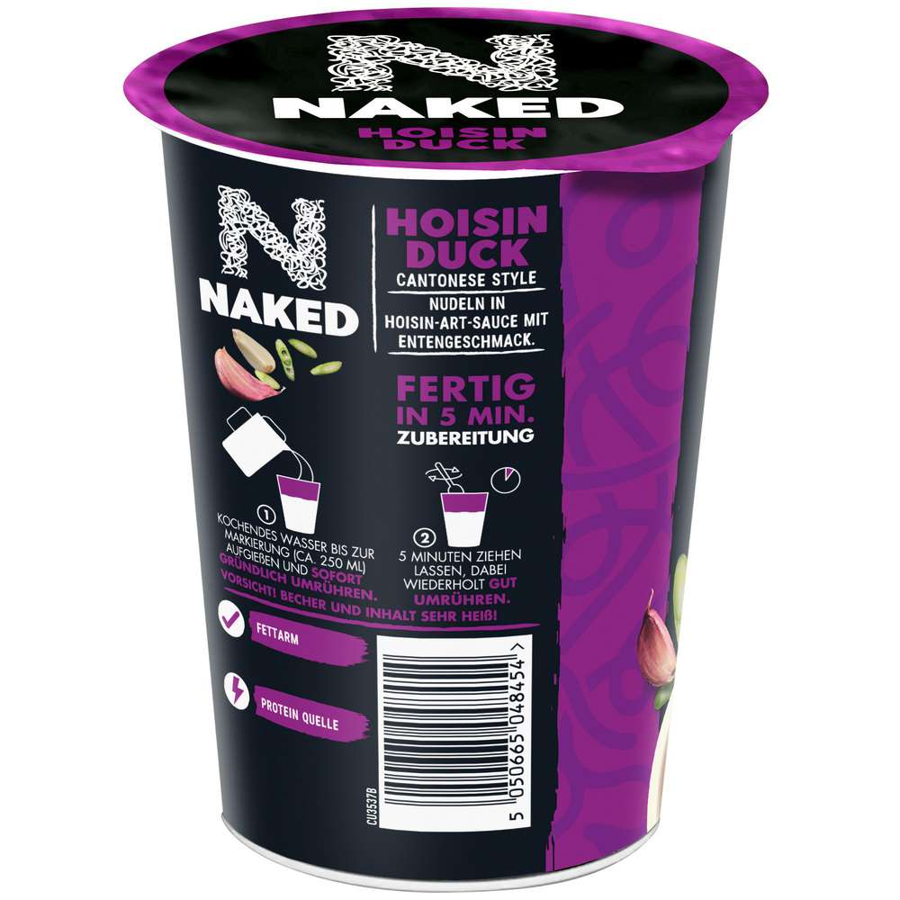 Produktabbildung Naked Nudeln Cantonese, Hoisin Duck