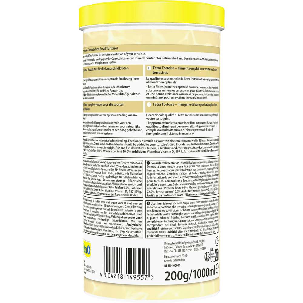 Produktabbildung Tetra Landschildkröten-Futter Tortoise