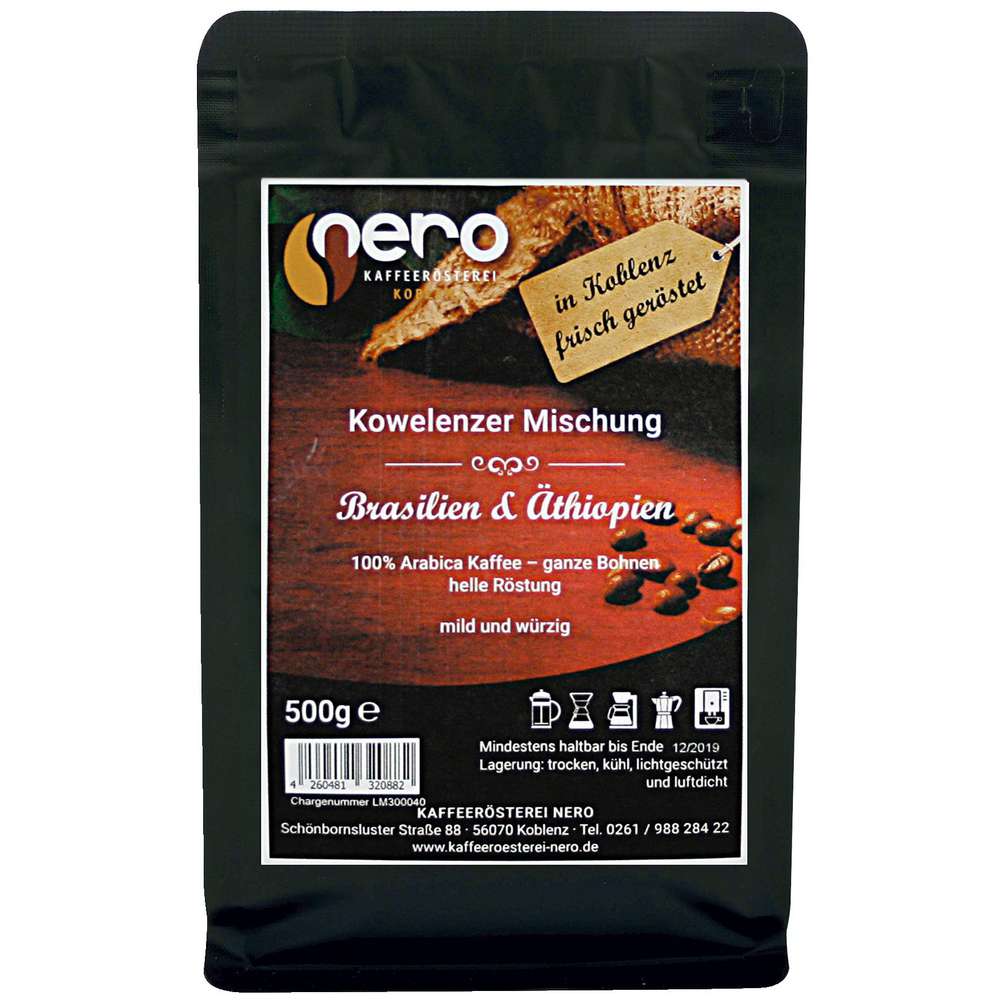 Produktabbildung Nero Kowelenzer Mischung, ganze Bohne