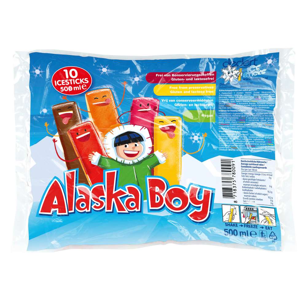 Produktabbildung Alaska Boy Wassereis, Mix